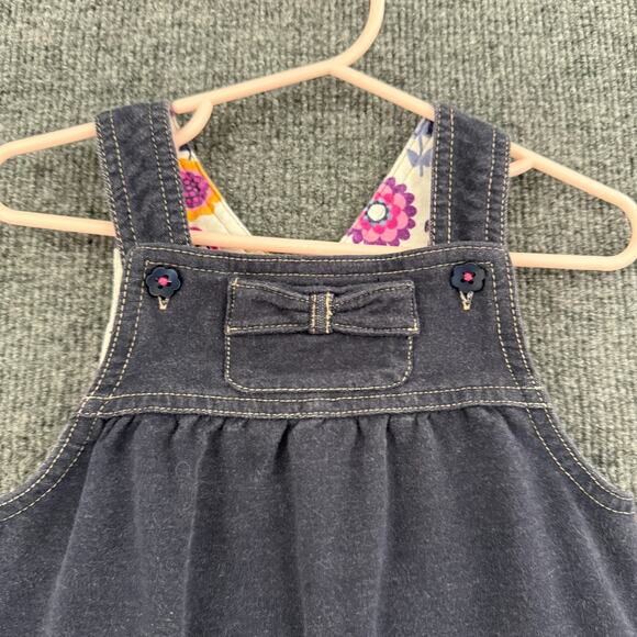 Koala Baby Girls Jumper Overall Pinafore Dress 24 Months 2T Embroidered Applique - Picture 2 of 6